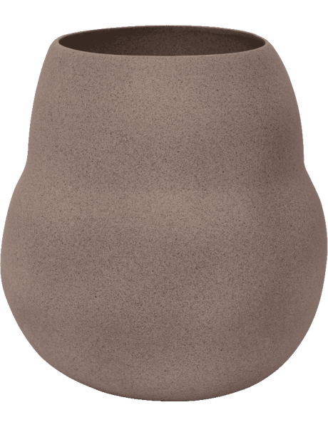 Grand cache-pot céramique taupe Ø38,5x40 cm Scout Urban Nature Culture - 1