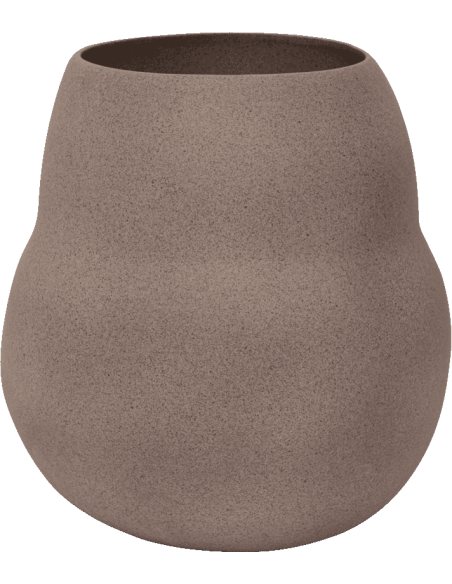 Grand cache-pot céramique taupe Ø38,5x40 cm Scout Urban Nature Culture - 1