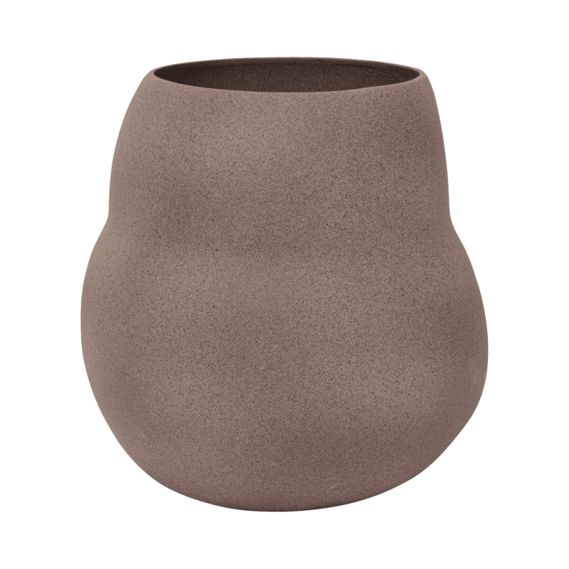 Grand cache-pot céramique taupe Ø38,5x40 cm Scout Urban Nature Culture - 3