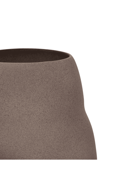 Grand cache-pot céramique taupe Ø38,5x40 cm Scout Urban Nature Culture - 4