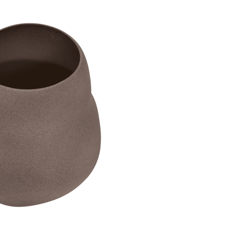 Grand cache-pot céramique taupe Ø38,5x40 cm Scout Urban Nature Culture - 5