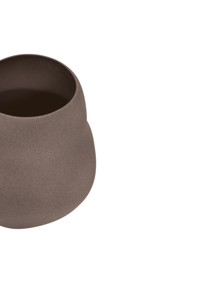Grand cache-pot céramique taupe Ø38,5x40 cm Scout Urban Nature Culture - 5