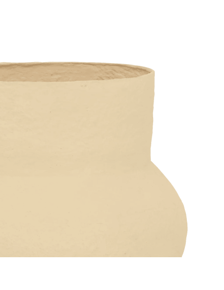 Grand vase décoratif coton mâché beige Ø46x41,5 cm Frida Urban Nature Culture - 3