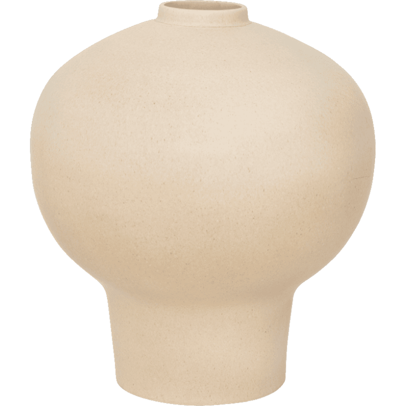 Grand vase céramique beige Ø37x41 cm Ama Urban Nature Culture - 1