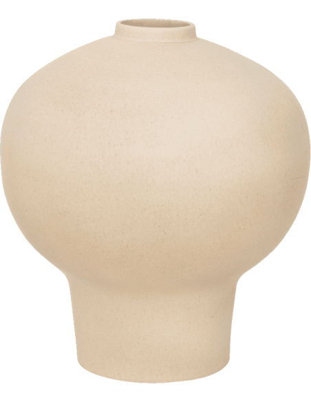 Grand vase céramique beige Ø37x41 cm Ama Urban Nature Culture - 1