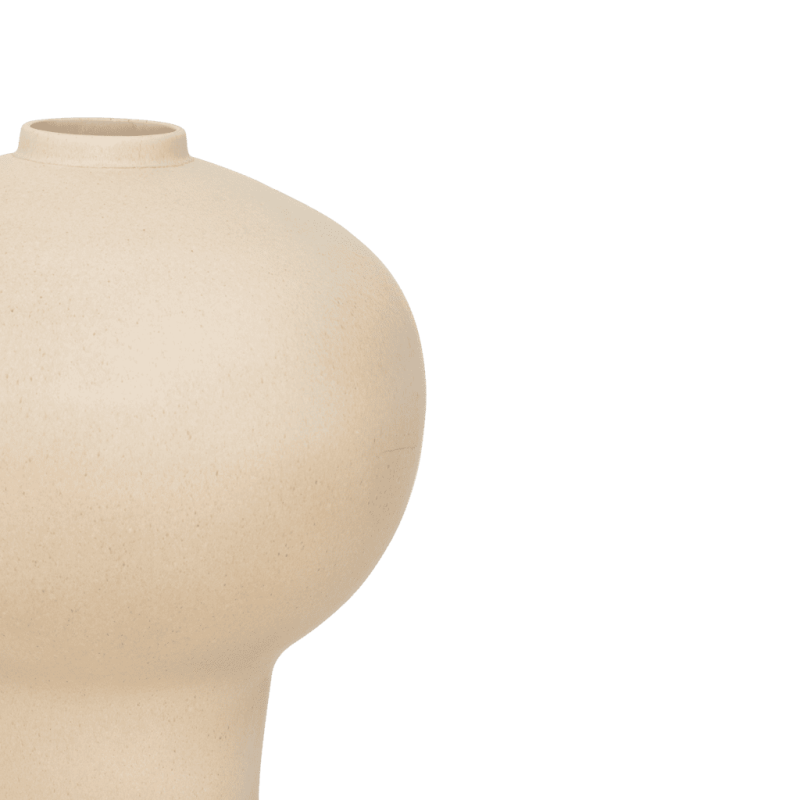 Grand vase céramique beige Ø37x41 cm Ama Urban Nature Culture - 3
