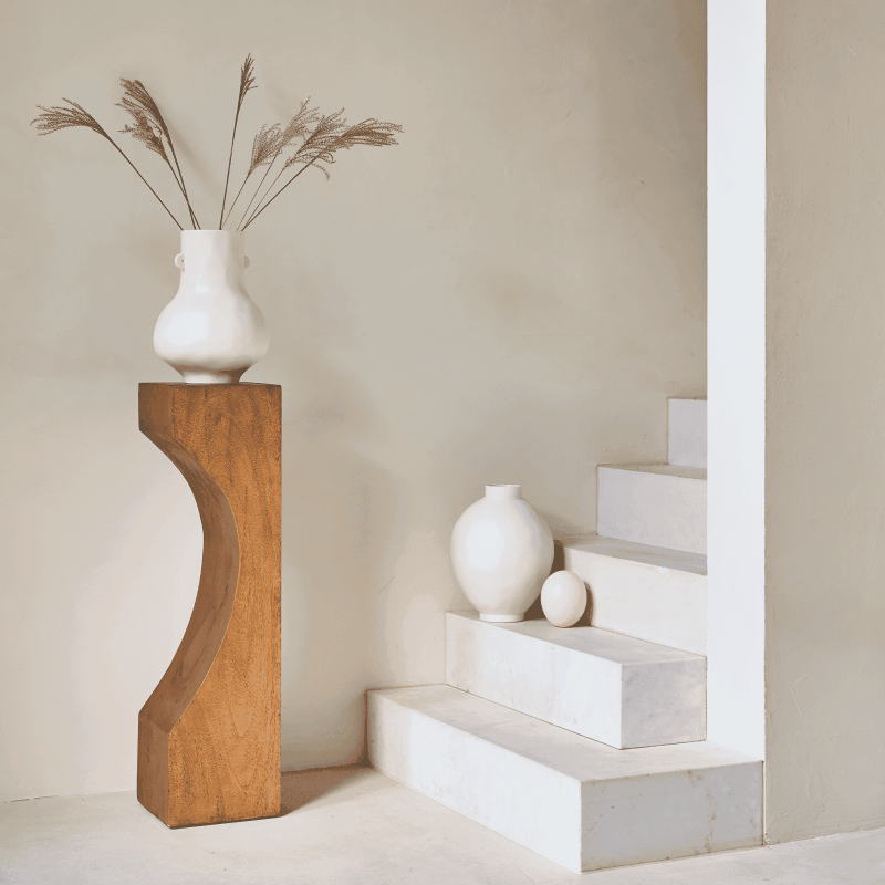 Vase céramique beige Ø27x35,3 cm Hush Urban Nature Culture - 5