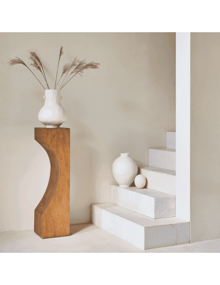 Vase céramique beige Ø27x35,3 cm Hush Urban Nature Culture - 5