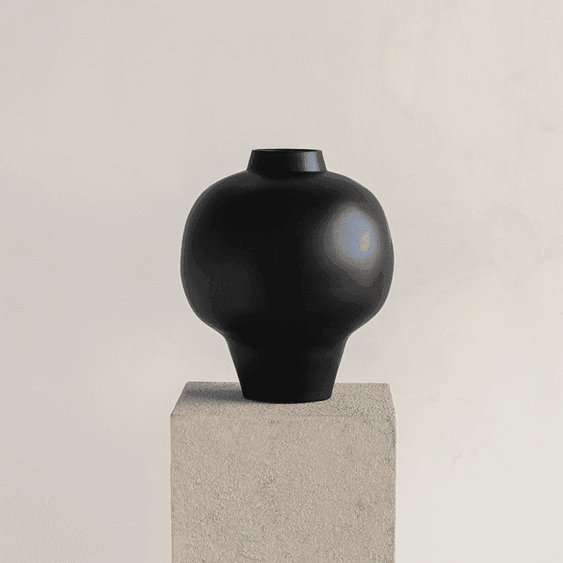 Grand vase céramique noir mat Ø34x40 cm Stor Urban Nature Culture - 5