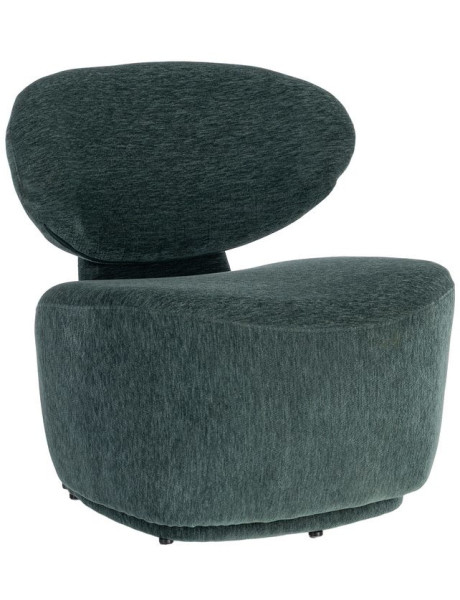 Fauteuil vert sapin arrondi 77x73x79 cm Odrelio Ixia - 1