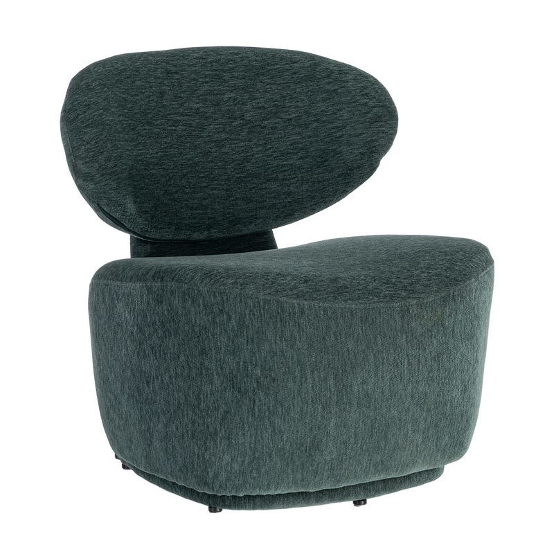 Fauteuil vert sapin arrondi 77x73x79 cm Odrelio Ixia - 1