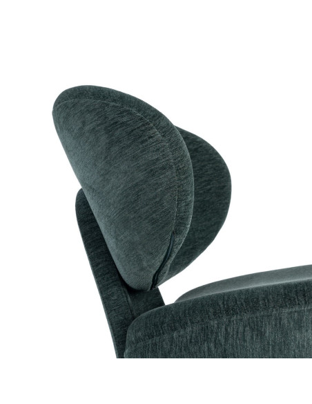 Fauteuil vert sapin arrondi 77x73x79 cm Odrelio Ixia - 3