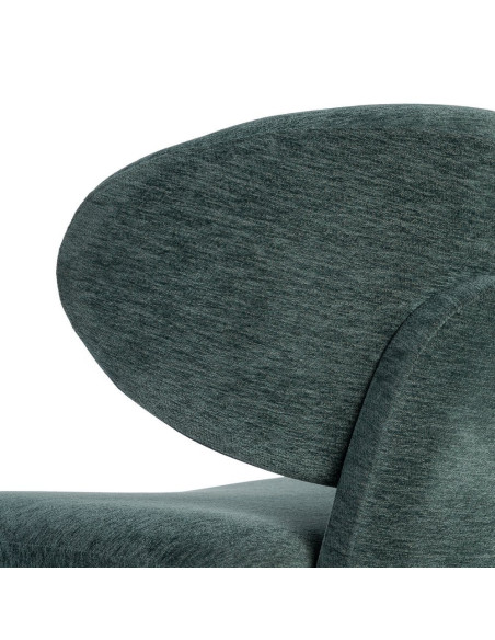Fauteuil vert sapin arrondi 77x73x79 cm Odrelio Ixia - 5