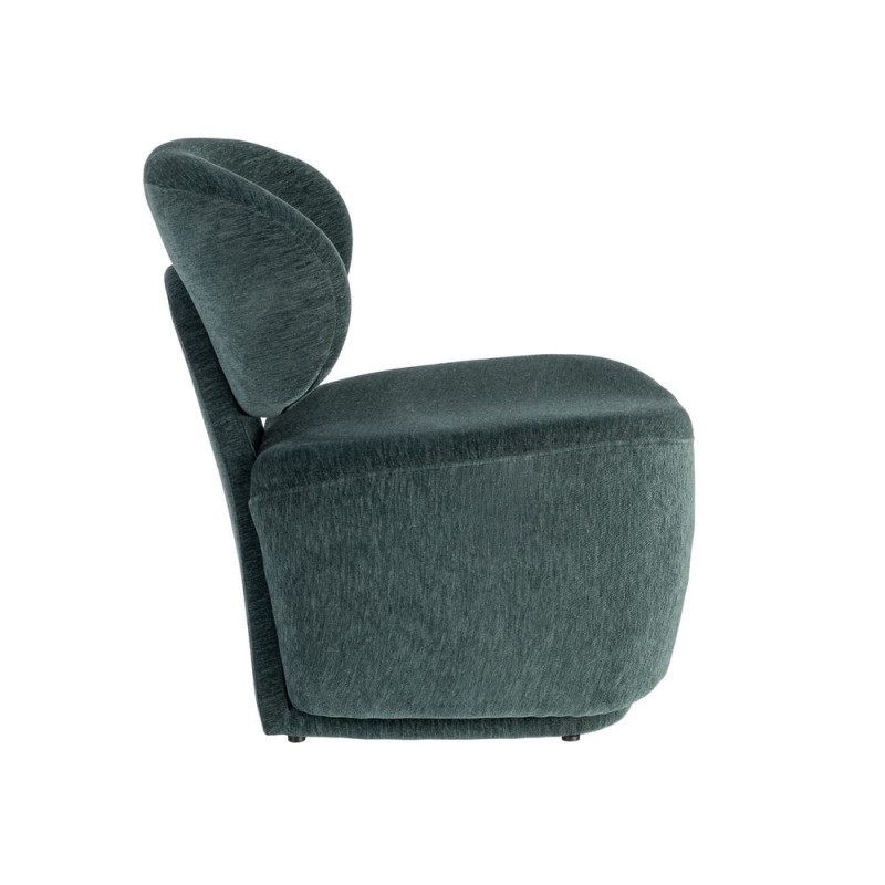 Fauteuil vert sapin arrondi 77x73x79 cm Odrelio Ixia - 6