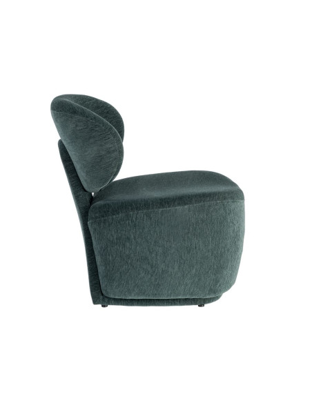 Fauteuil vert sapin arrondi 77x73x79 cm Odrelio Ixia - 6