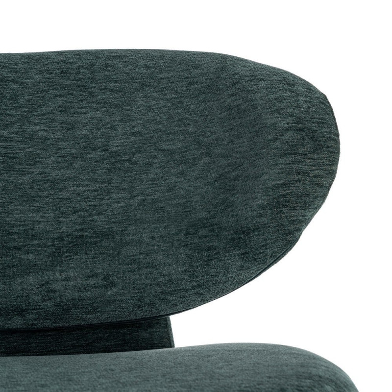 Fauteuil vert sapin arrondi 77x73x79 cm Odrelio Ixia - 7