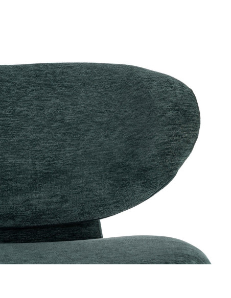 Fauteuil vert sapin arrondi 77x73x79 cm Odrelio Ixia - 7