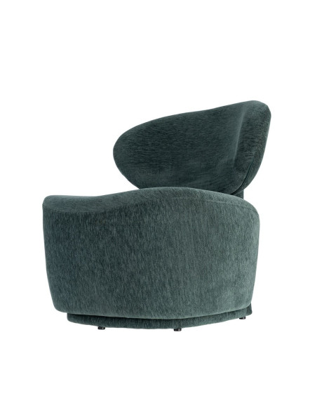 Fauteuil vert sapin arrondi 77x73x79 cm Odrelio Ixia - 8