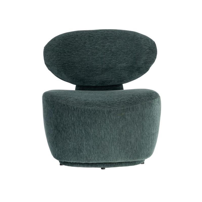 Fauteuil vert sapin arrondi 77x73x79 cm Odrelio Ixia - 9