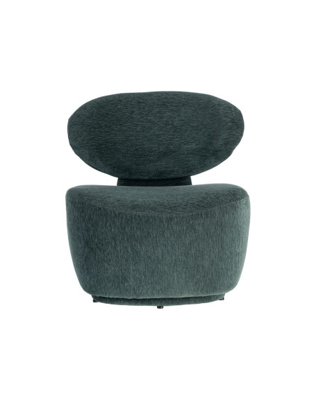 Fauteuil vert sapin arrondi 77x73x79 cm Odrelio Ixia - 9