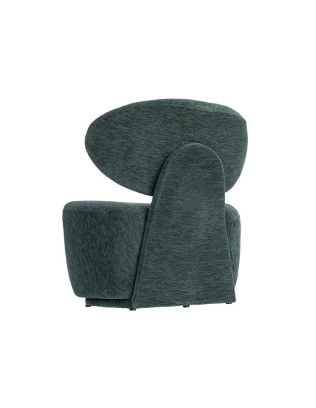 Fauteuil vert sapin arrondi 77x73x79 cm Odrelio Ixia - 11