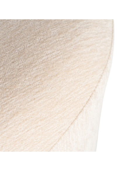 Fauteuil en tissu crème arrondi 77x73x79 cm Odrelio Ixia - 10