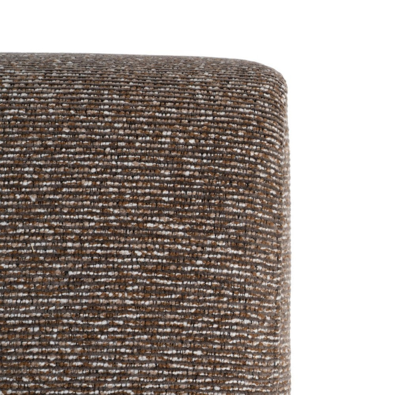 Fauteuil marron chiné en tissu et frêne 70x84x80 cm Maravio Ixia - 3