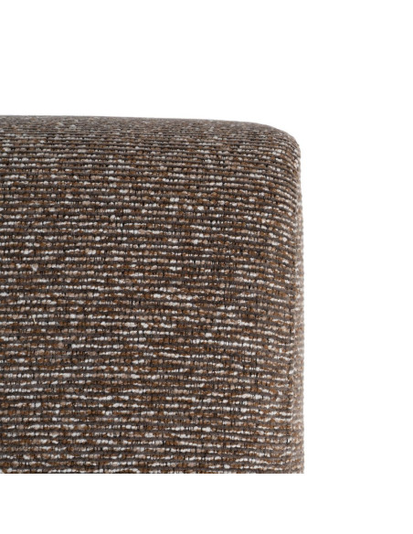 Fauteuil marron chiné en tissu et frêne 70x84x80 cm Maravio Ixia - 3