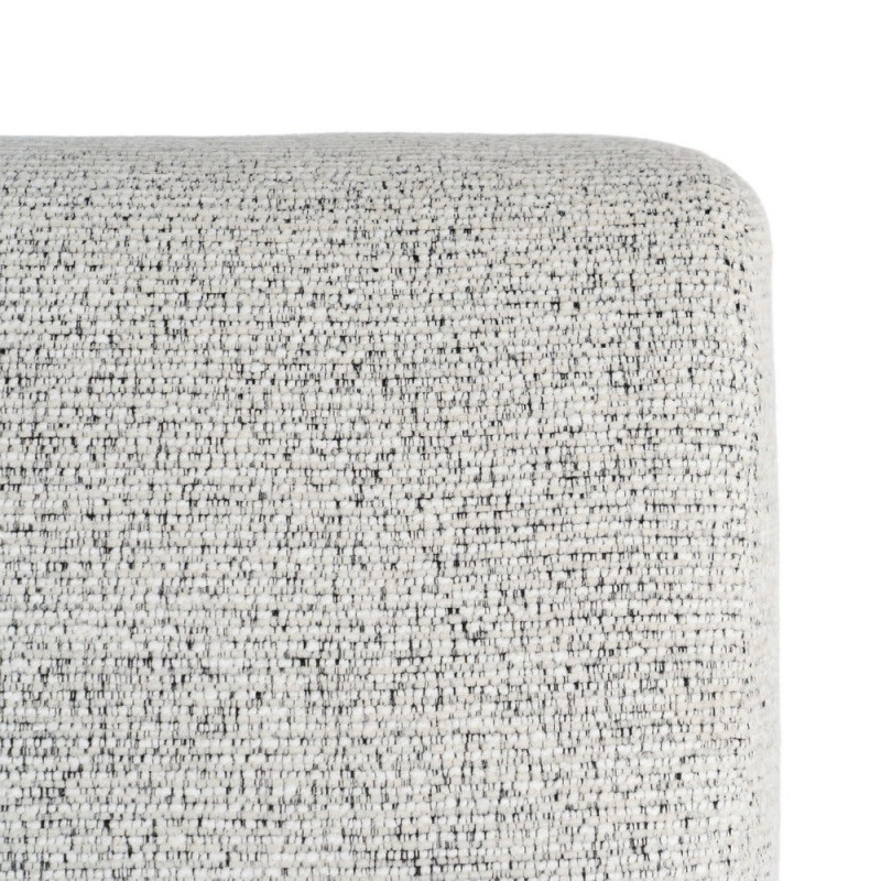 Fauteuil beige chiné en tissu et frêne 70x84x80 cm Maravio Ixia - 3