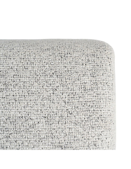 Fauteuil beige chiné en tissu et frêne 70x84x80 cm Maravio Ixia - 3