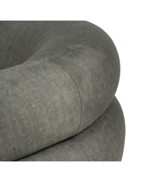 Fauteuil lounge vert olive en tissu 100x84x58 cm Silulio Ixia - 7
