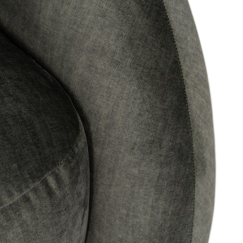 Fauteuil lounge vert olive en tissu 100x84x58 cm Silulio Ixia - 8