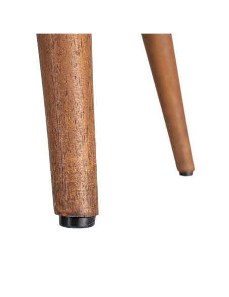 Fauteuil marron chocolat en tissu 78x77x72 cm Belorio Ixia - 12