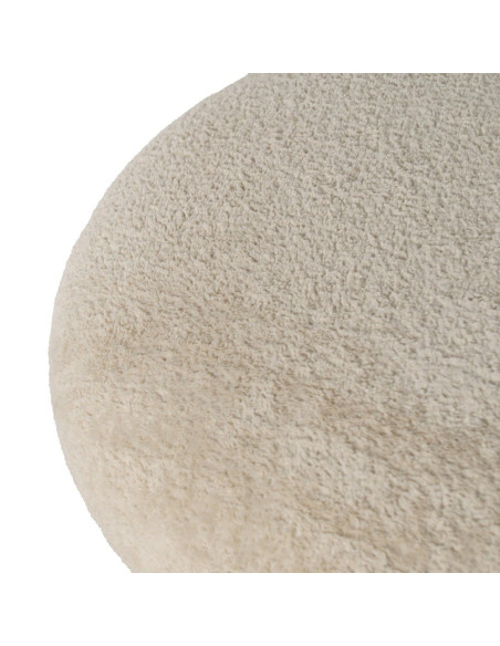 Pouf champignon beige en tissu 41x41x43 cm Esmavio Ixia - 2