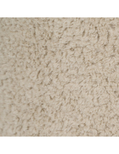 Pouf champignon beige en tissu 41x41x43 cm Esmavio Ixia - 3
