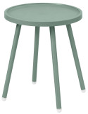 Table d’appoint ronde vert olive en polypropylène et acier Ø40x45 cm Silulia