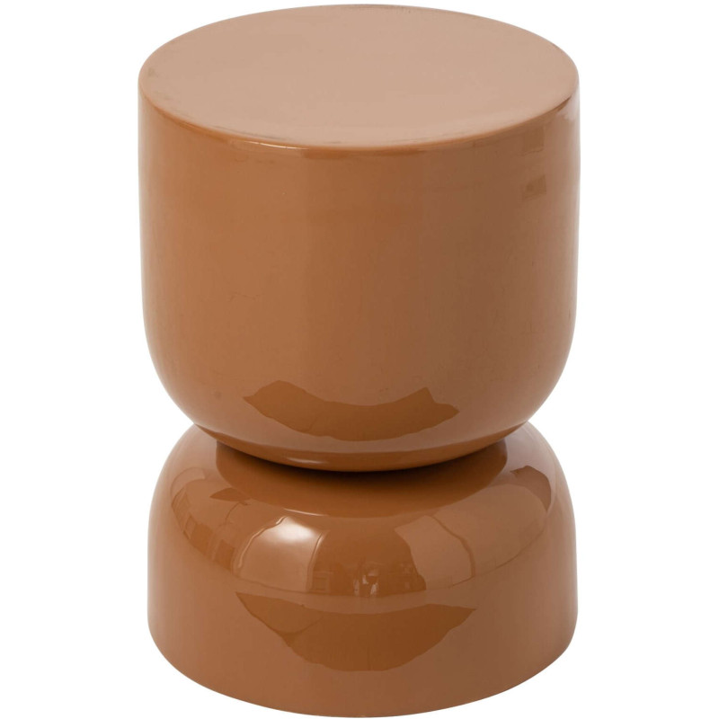 Table d’appoint ronde métal ocre 30x30x42 cm Maerald J-Line - 1