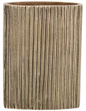 Vase cannelé doré aluminium 17x7x23 cm Veldrik