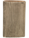 Vase côtelé doré aluminium 19x7x30 cm Veldrik