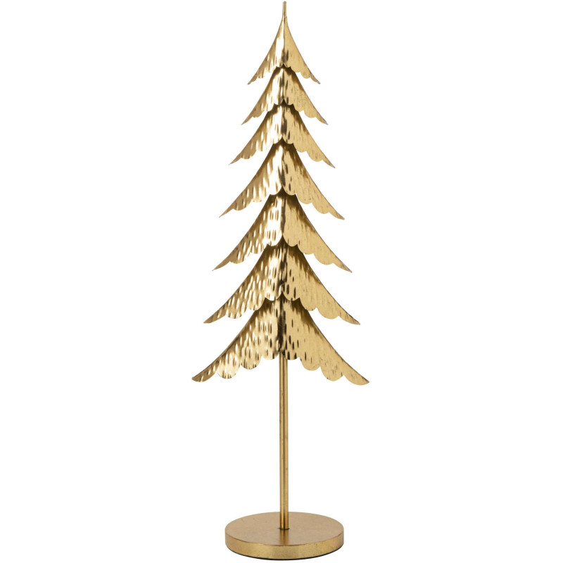 Sapin de Noël décoratif en métal doré 100,5 cm Harmven J-Line - 1