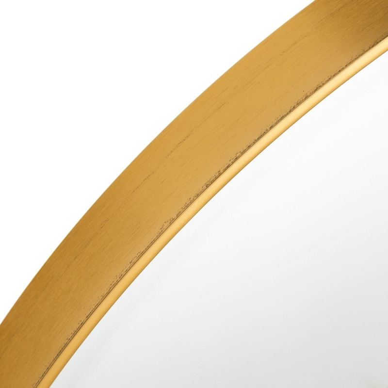 Grand miroir mural rond doré aluminium 120x4x120 cm Ceraloro Ixia - 3