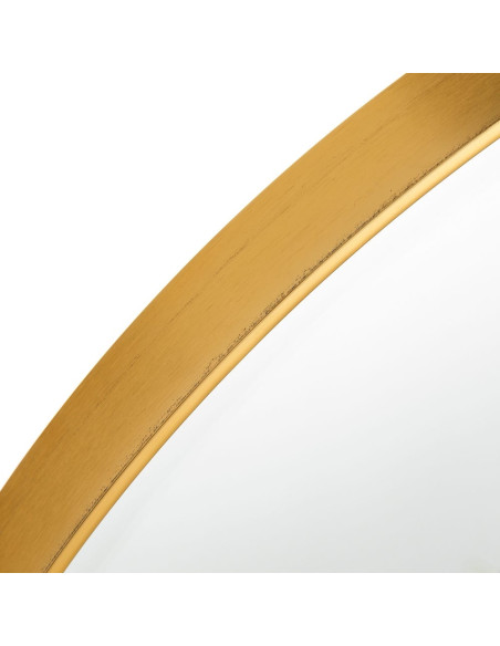 Grand miroir mural rond doré aluminium 120x4x120 cm Ceraloro Ixia - 3