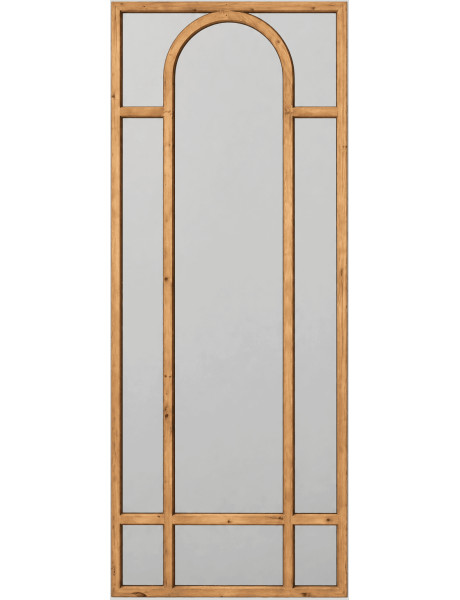 Grand miroir arche bois naturel 80x3x180 cm Garenero Ixia - 1