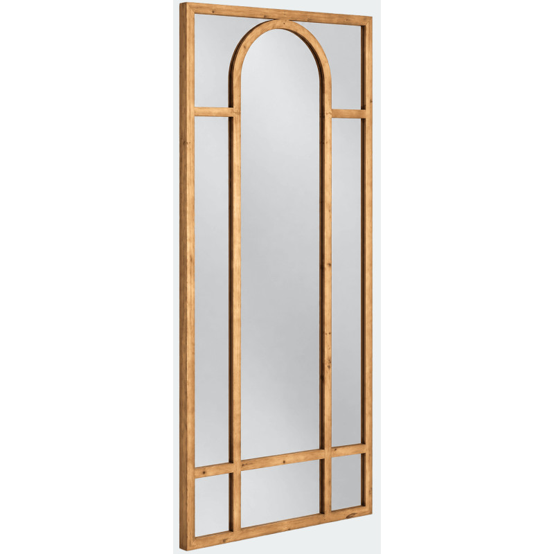 Grand miroir arche bois naturel 80x3x180 cm Garenero Ixia - 2