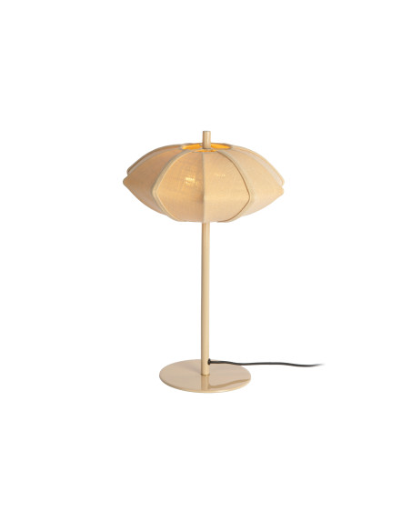 Lampe à poser beige crème coton et métal Ø34x49 cm Paris Disc Leitmotiv - 3
