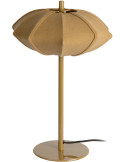 Lampe à poser kaki foncé coton et fer Ø34x49 cm Paris Disc