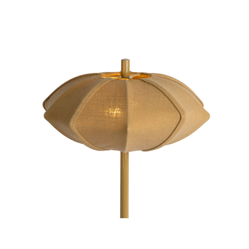 Lampe à poser kaki foncé coton et fer Ø34x49 cm Paris Disc Leitmotiv - 4