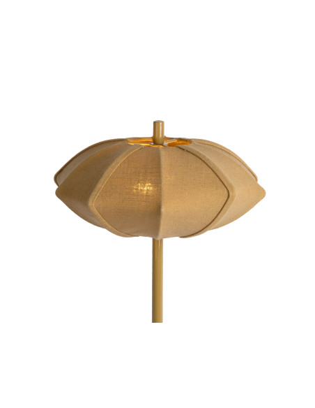 Lampe à poser kaki foncé coton et fer Ø34x49 cm Paris Disc Leitmotiv - 4