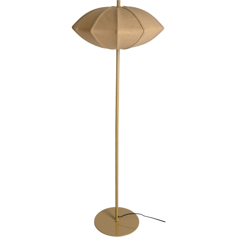 Lampadaire vert kaki en coton Ø50x142 cm Paris Disc Leitmotiv - 1