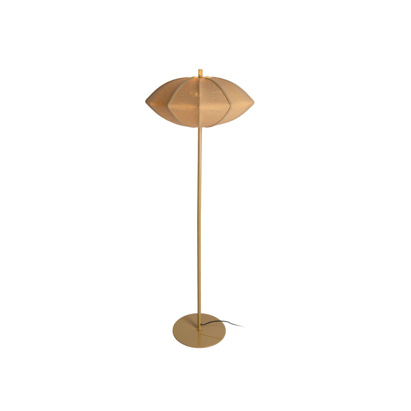 Lampadaire vert kaki en coton Ø50x142 cm Paris Disc Leitmotiv - 3